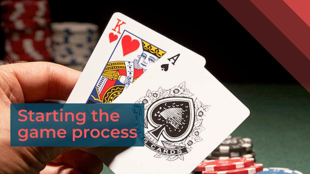 Starting the game process blackjack